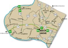 Beech Grove Area Map