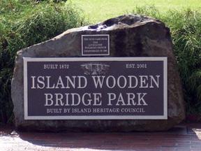 Wooden Bridge Park Sign